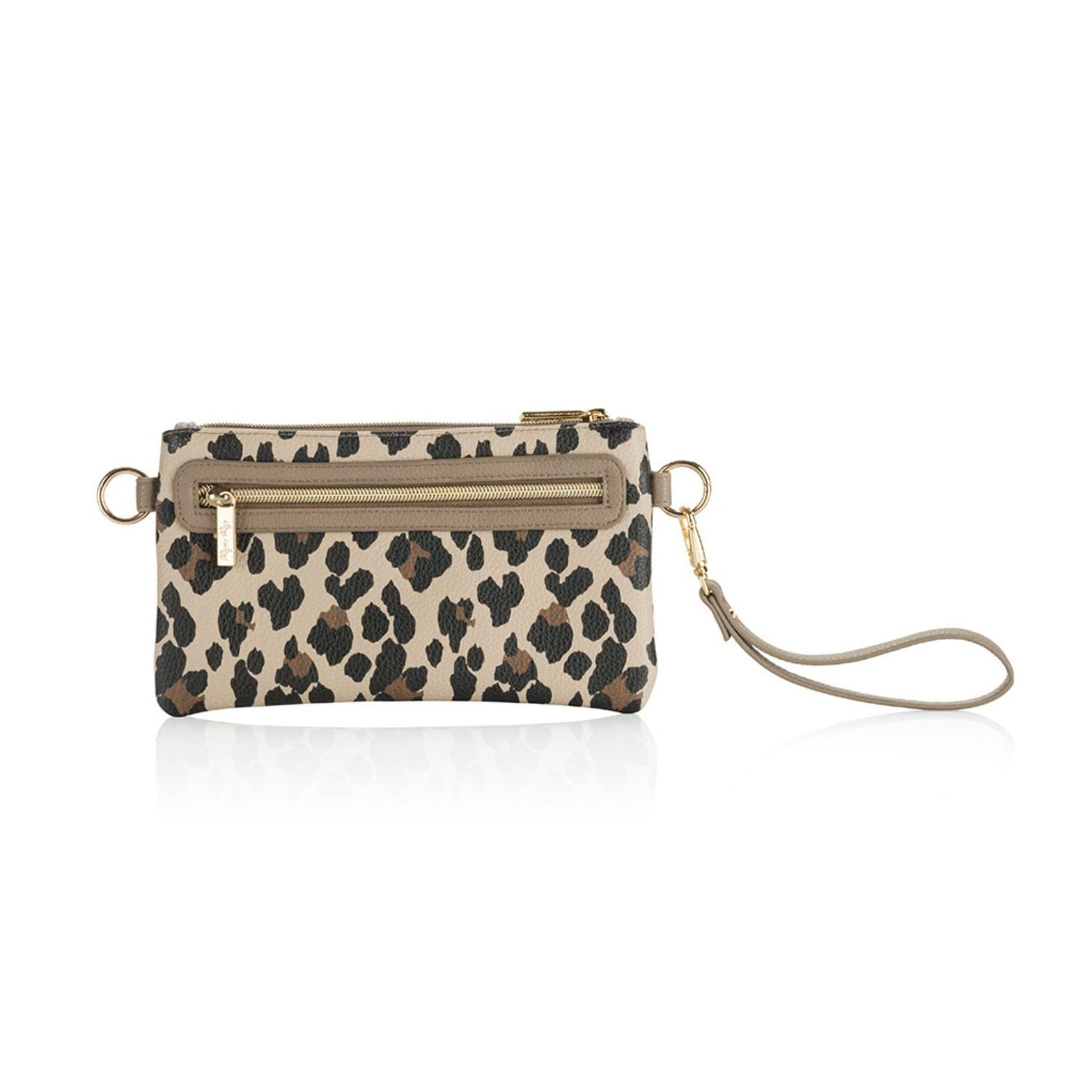 Boss Pouch™ Wallet, Belt Bag and Clutch Diaper Bag Accessory Itzy Ritzy Leopard