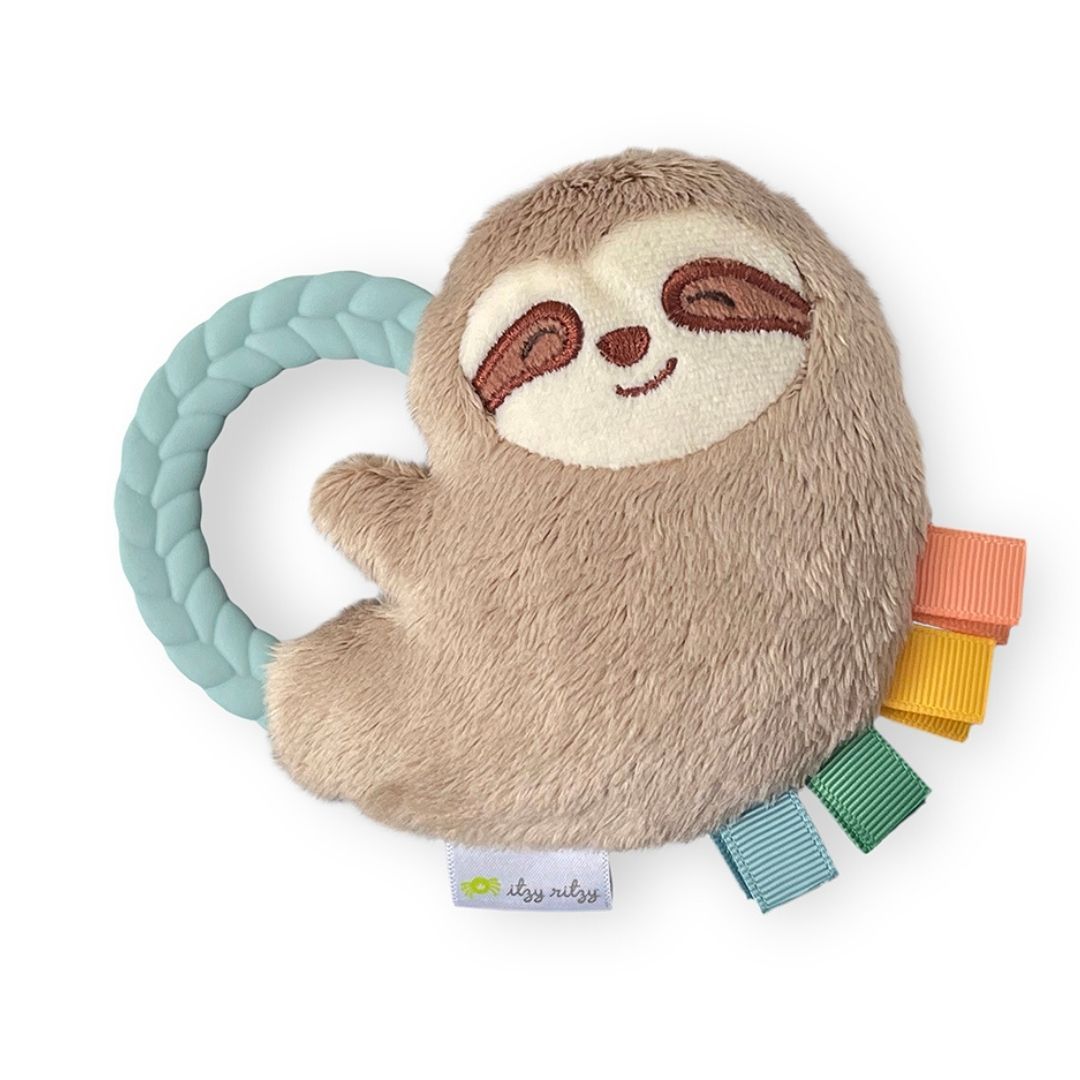 Cyber Ritzy Rattle Pal™ Plush Rattle with Teether Toys, Gyms & Tummy Time Itzy Ritzy®  Sloth