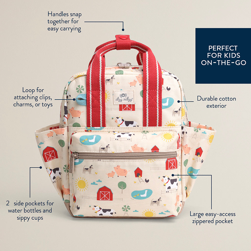 Itzy Bitzy Bag Toddler Backpack - Farm Friends