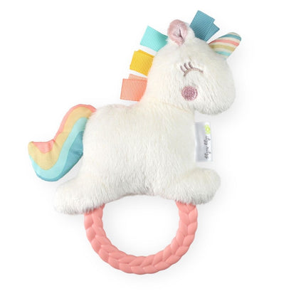 Cyber Ritzy Rattle Pal™ Plush Rattle with Teether Toys, Gyms & Tummy Time Itzy Ritzy® Unicorn