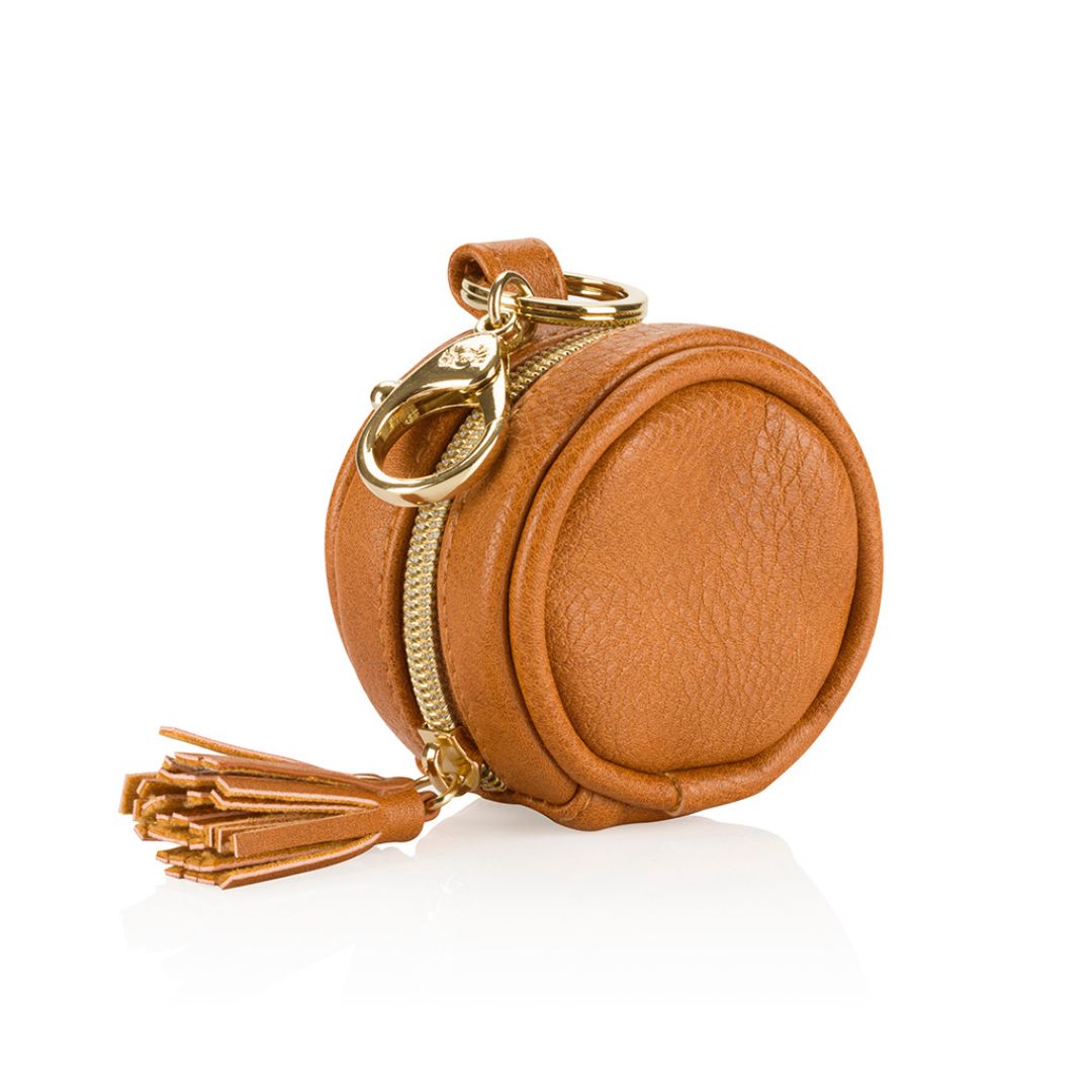 Cyber Diaper Bag Charm Pod Diaper Bag Accessory ItzyRitzy Cognac