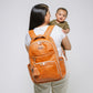 Boss Plus™ Large Diaper Bag Backpack Diaper Bag Itzy Ritzy® Cognac