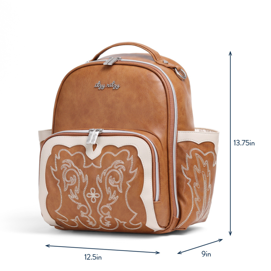 Itzy Mini Plus™ Western Diaper Bag - Saddle