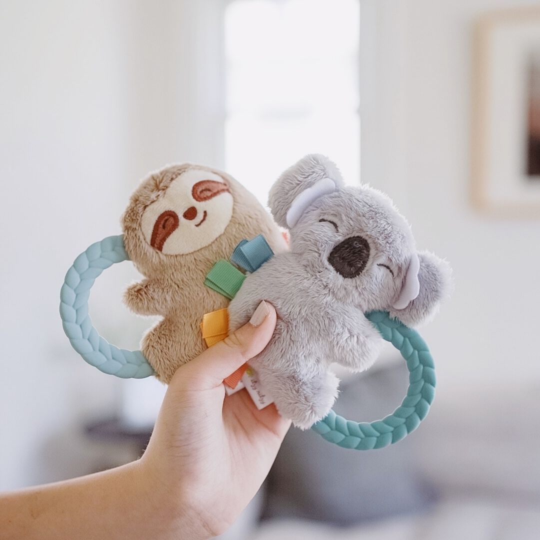 Cyber Ritzy Rattle Pal™ Plush Rattle with Teether Toys, Gyms & Tummy Time Itzy Ritzy® 