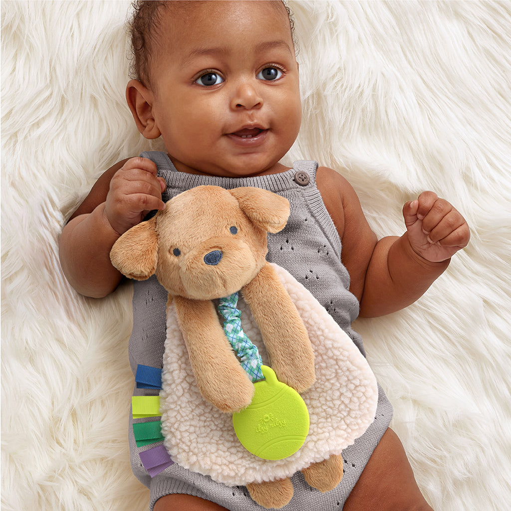 Itzy Lovey™ Plush and Teether Toy Trevor the Puppy