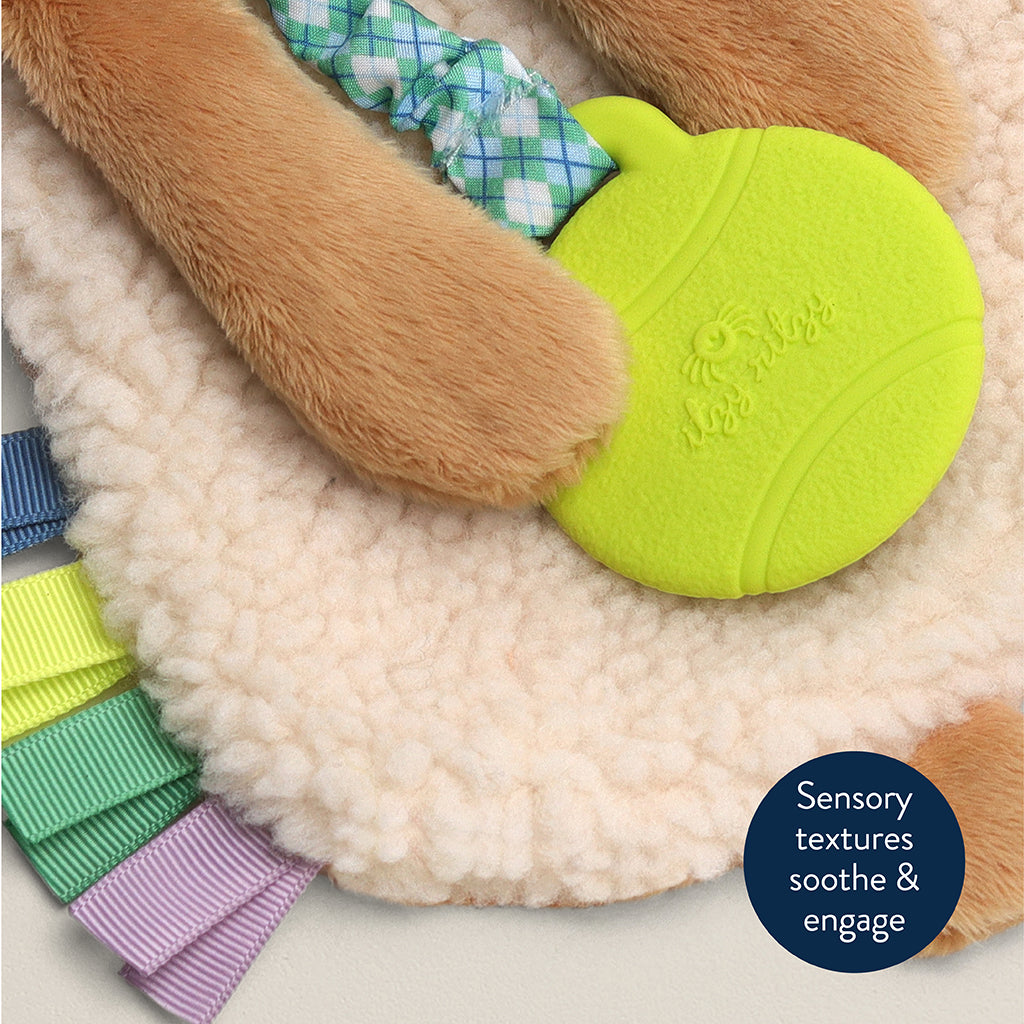 Itzy Lovey™ Plush and Teether Toy Trevor the Puppy