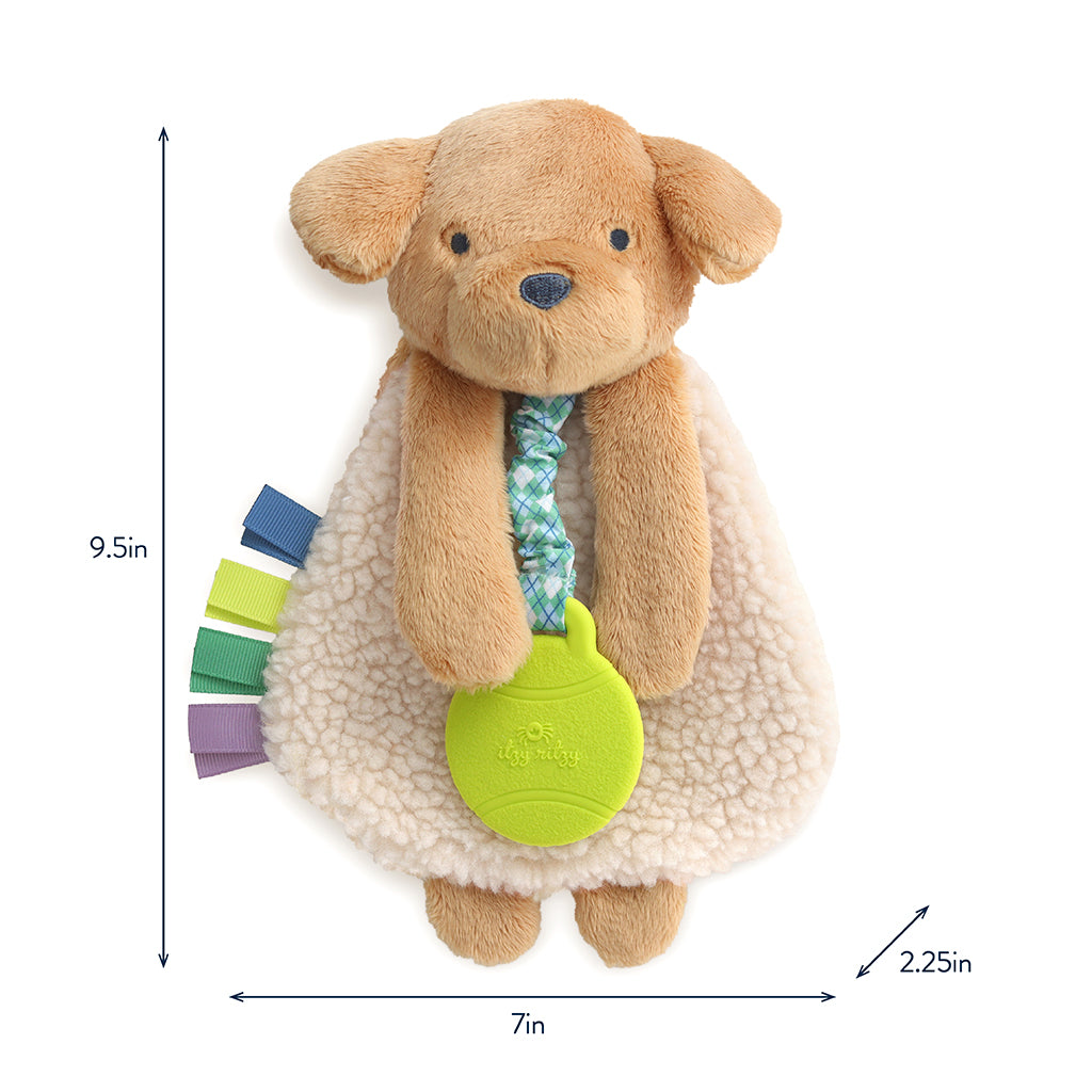 Itzy Lovey™ Plush and Teether Toy Trevor the Puppy