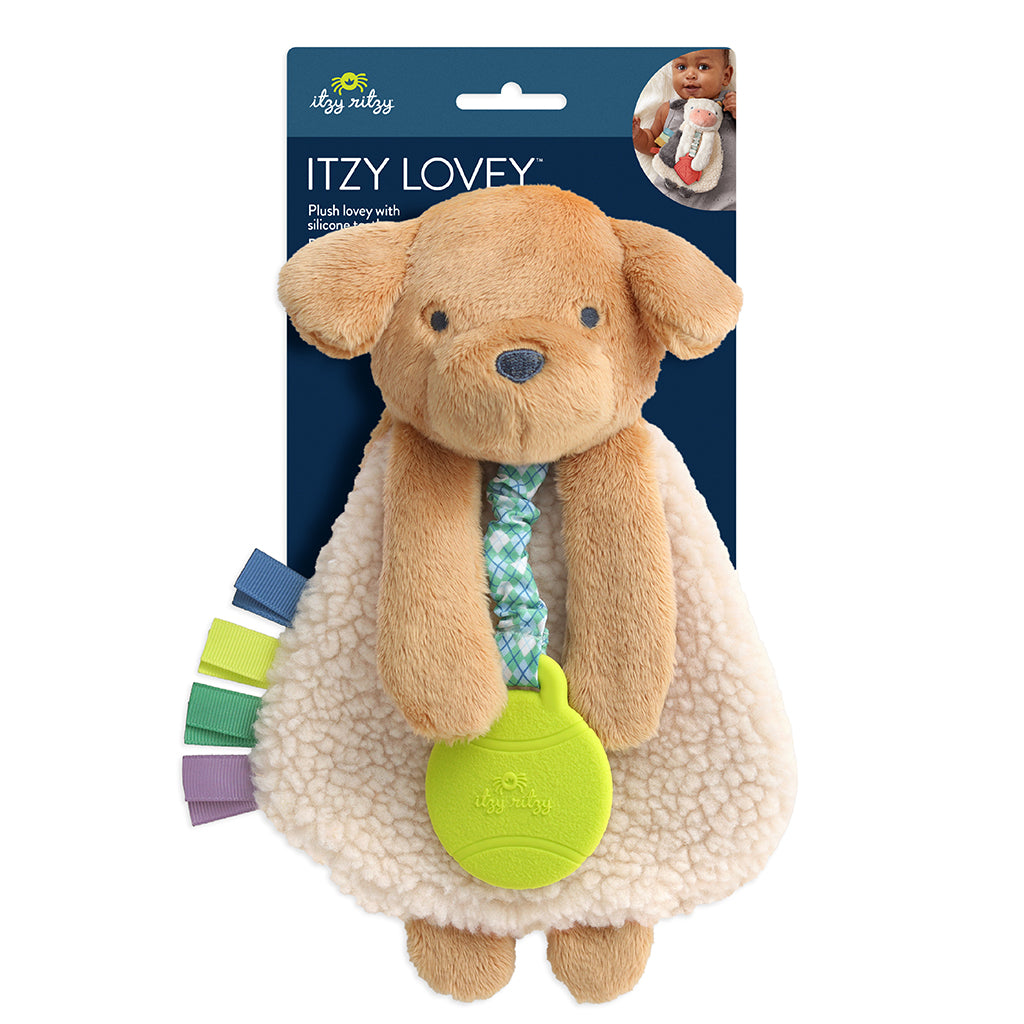 Itzy Lovey™ Plush and Teether Toy Trevor the Puppy