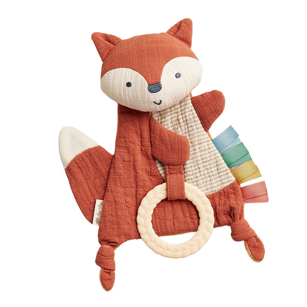 Bitzy Crinkle™ Sensory Crinkle Toy with Teether Toy Itzy Ritzy Fox