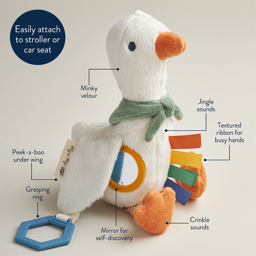 Bitzy Traveler™ Developmental Sensory Gracie the Goose