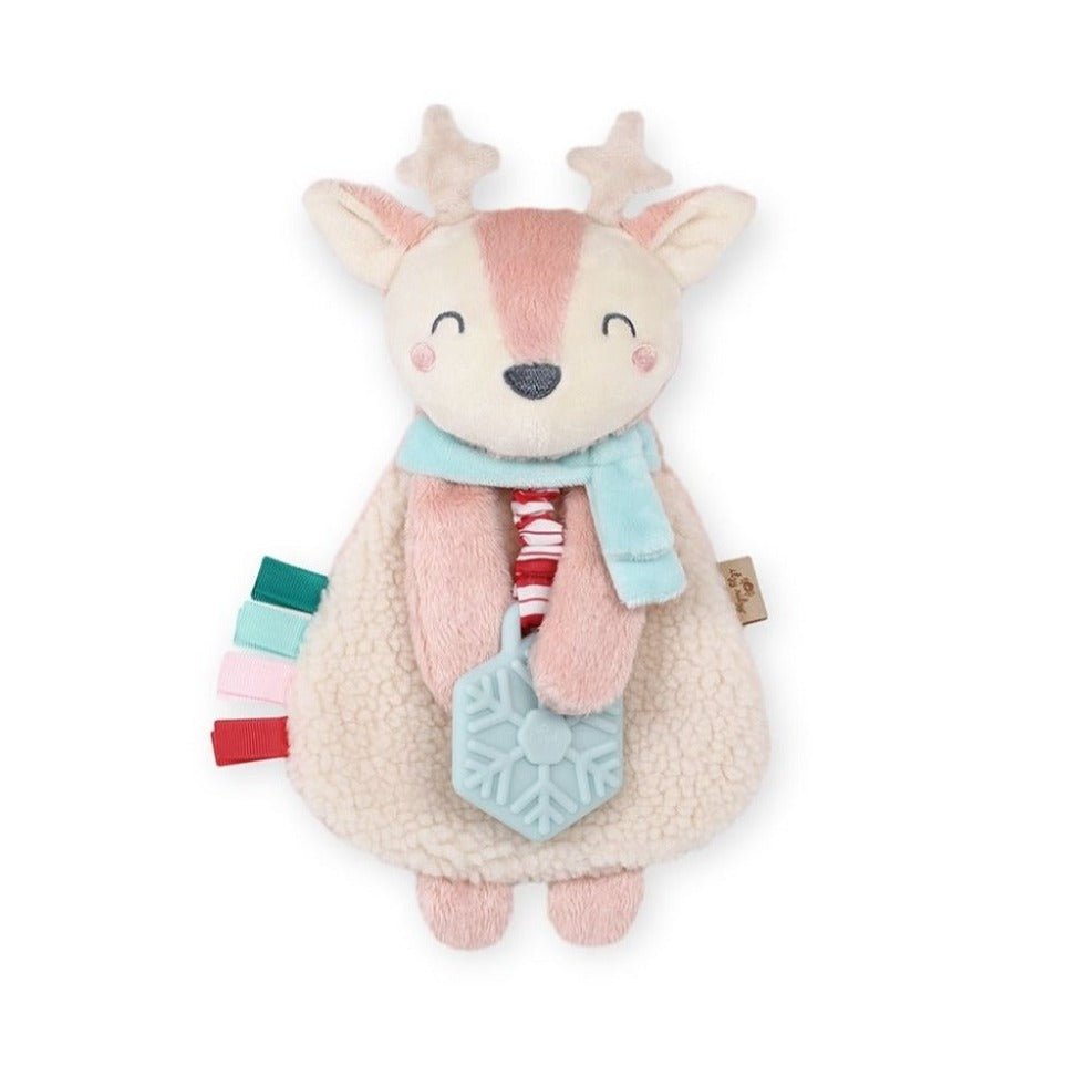 Holiday Itzy Lovey™ Plush and Teether Toy Toy Itzy Ritzy Holly the Reindeer 