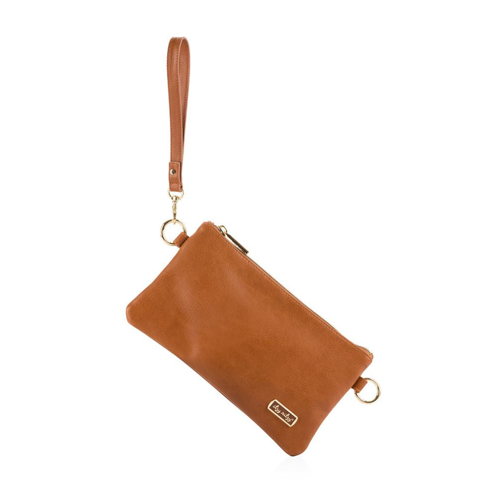 Boss Pouch™ Wallet, Belt Bag and Clutch Diaper Bag Accessory Itzy Ritzy Cognac