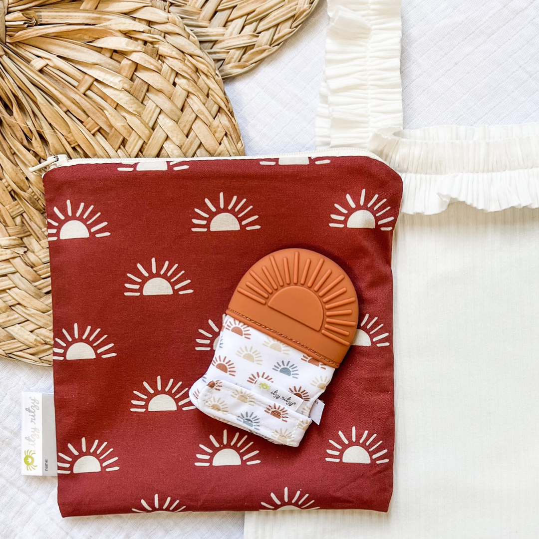 Snack Happens™ Reusable Snack and Everything Bag Snack Bag Itzy Ritzy® Terracotta Sun