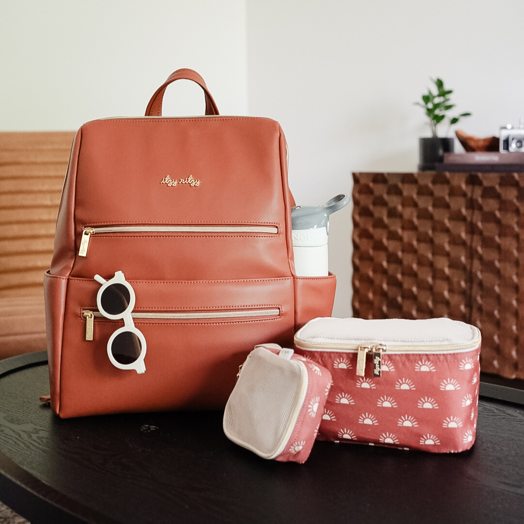 Itzy Ritzy Eras Backpack™ Diaper Bag - Cognac