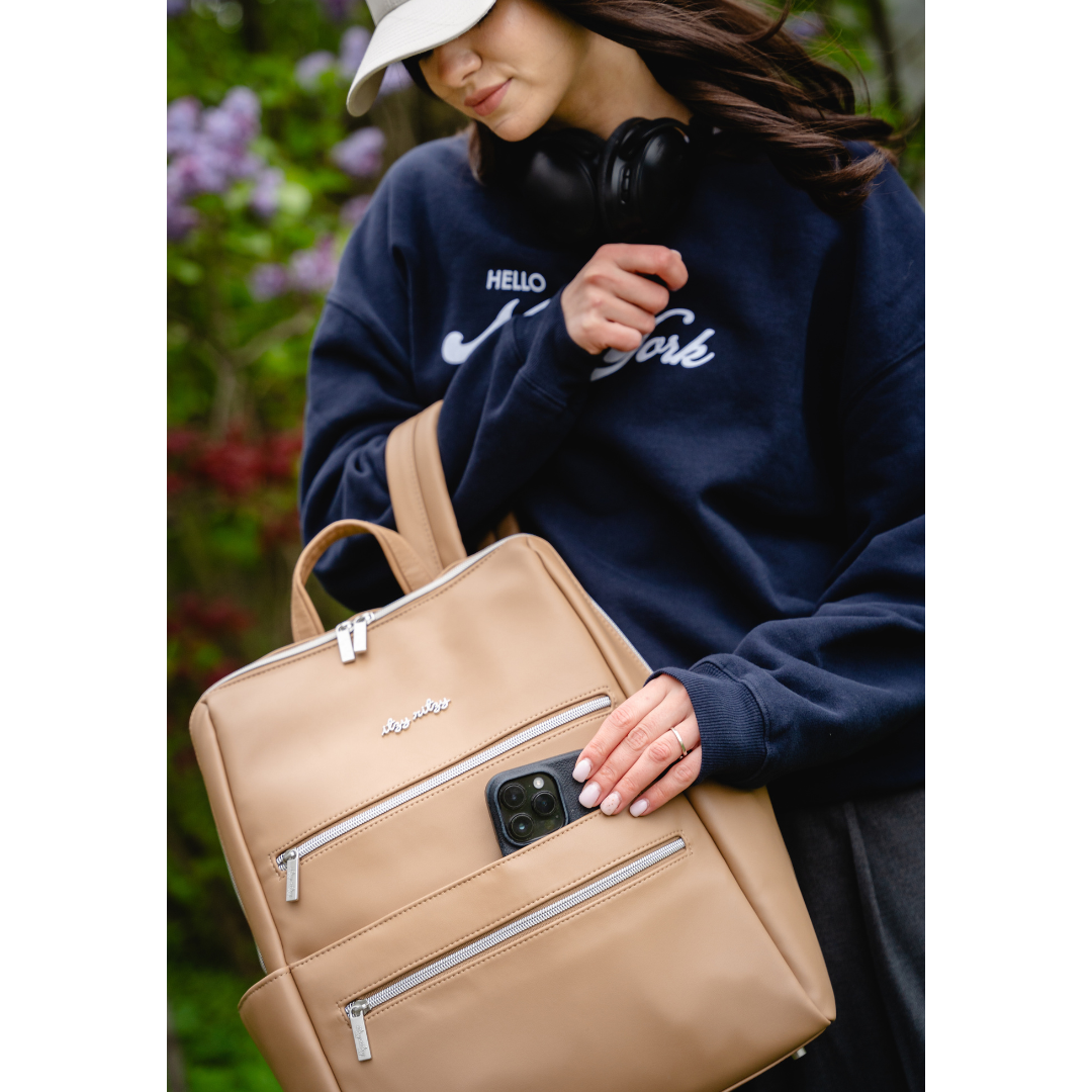 Itzy Ritzy Eras Backpack™ Diaper Bag - Chai Latte