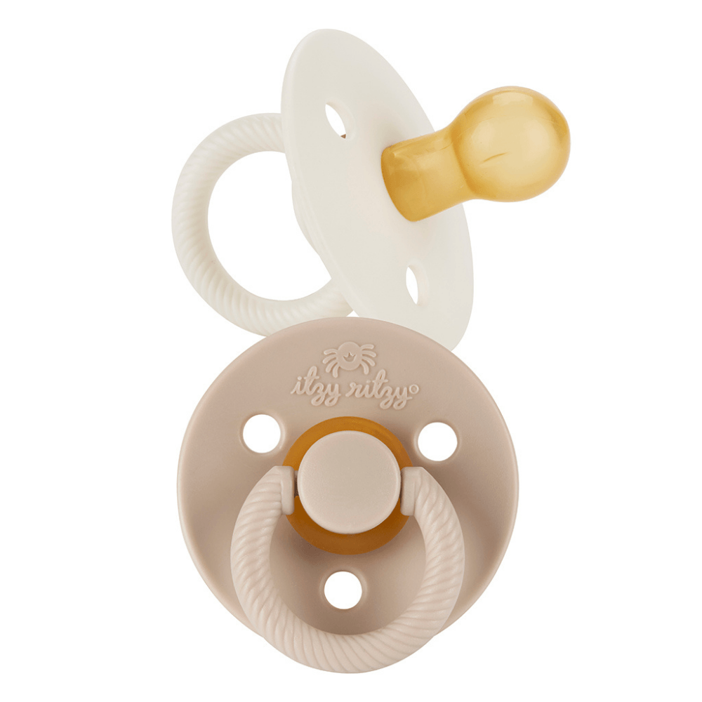 Itzy Soother™ Natural Rubber Pacifier - 0-6M Itzy Ritzy Coconut & Toast 