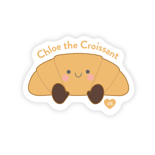 Chloe the Croissant Sticker