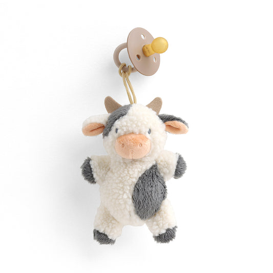 Bitzy Pal™ Natural Rubber Pacifier & Lovey Itzy Ritzy Carmen the Cow