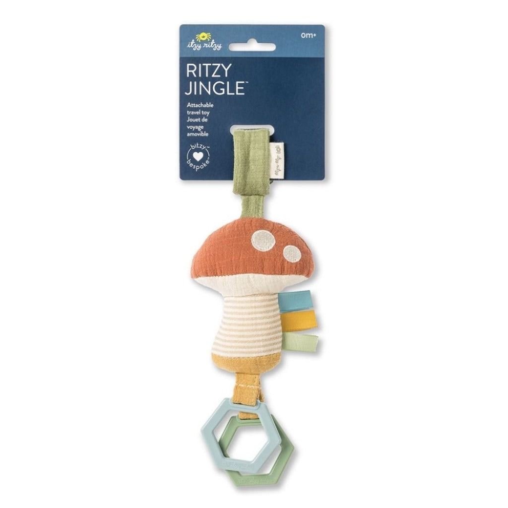 Bitzy Bespoke™ Ritzy Jingle Attachable Travel Toy Toy Itzy Ritzy Mushroom 