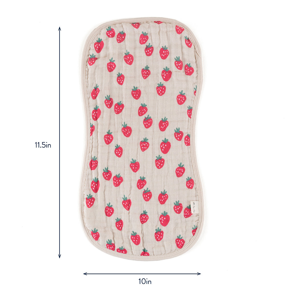 Itzy Burp Cloths™ Strawberries & Cream