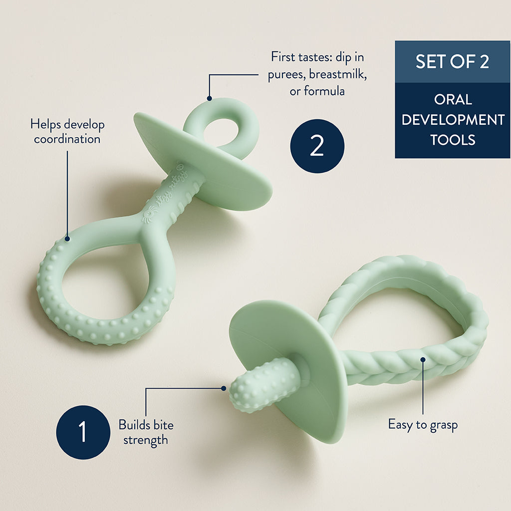 Itzy Pre-Feeding Teether Set Mint