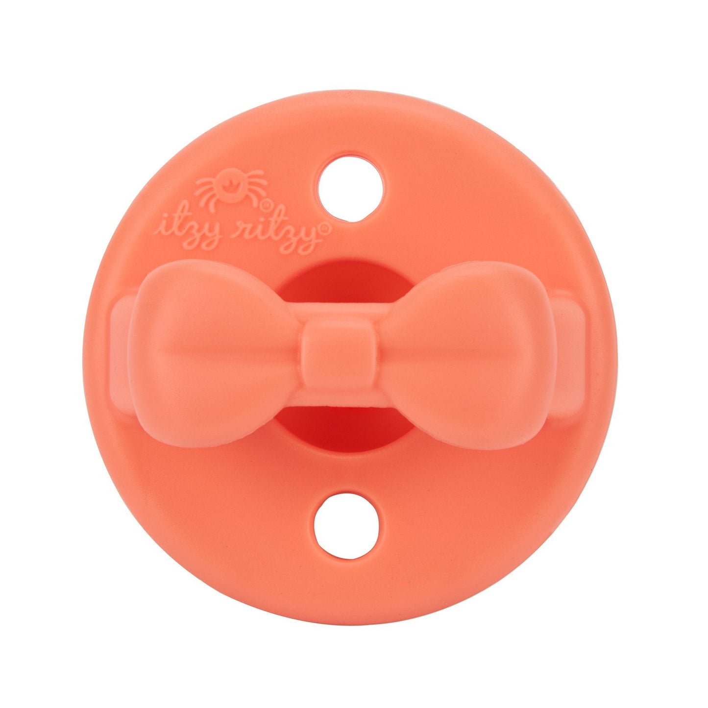 Sweetie Soother™ - Pacifier 2-Pack Pacifiers & Loveys Itzy Ritzy Aquamarine and Peach Bows 