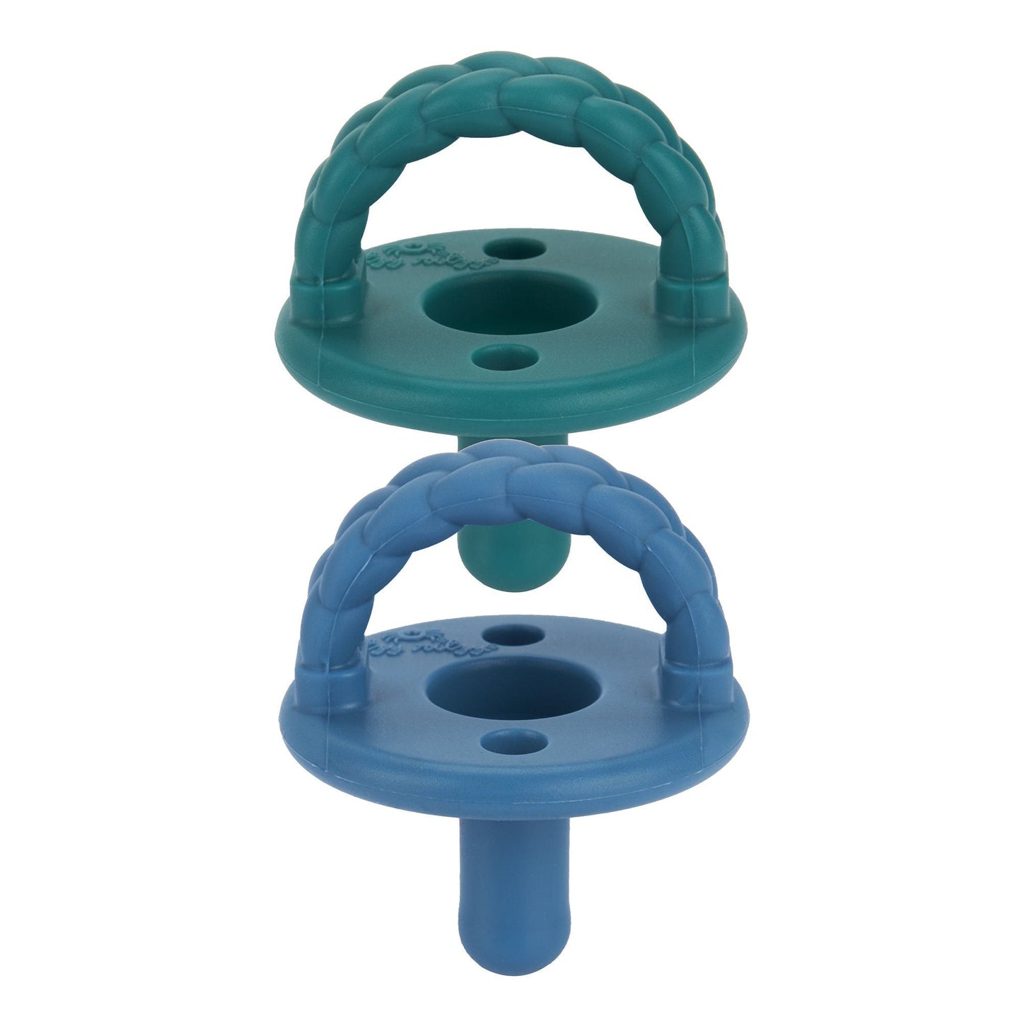 Sweetie Soother™ - Pacifier 2-Pack Pacifiers & Loveys Itzy Ritzy Deep Sea and Denim Braids 