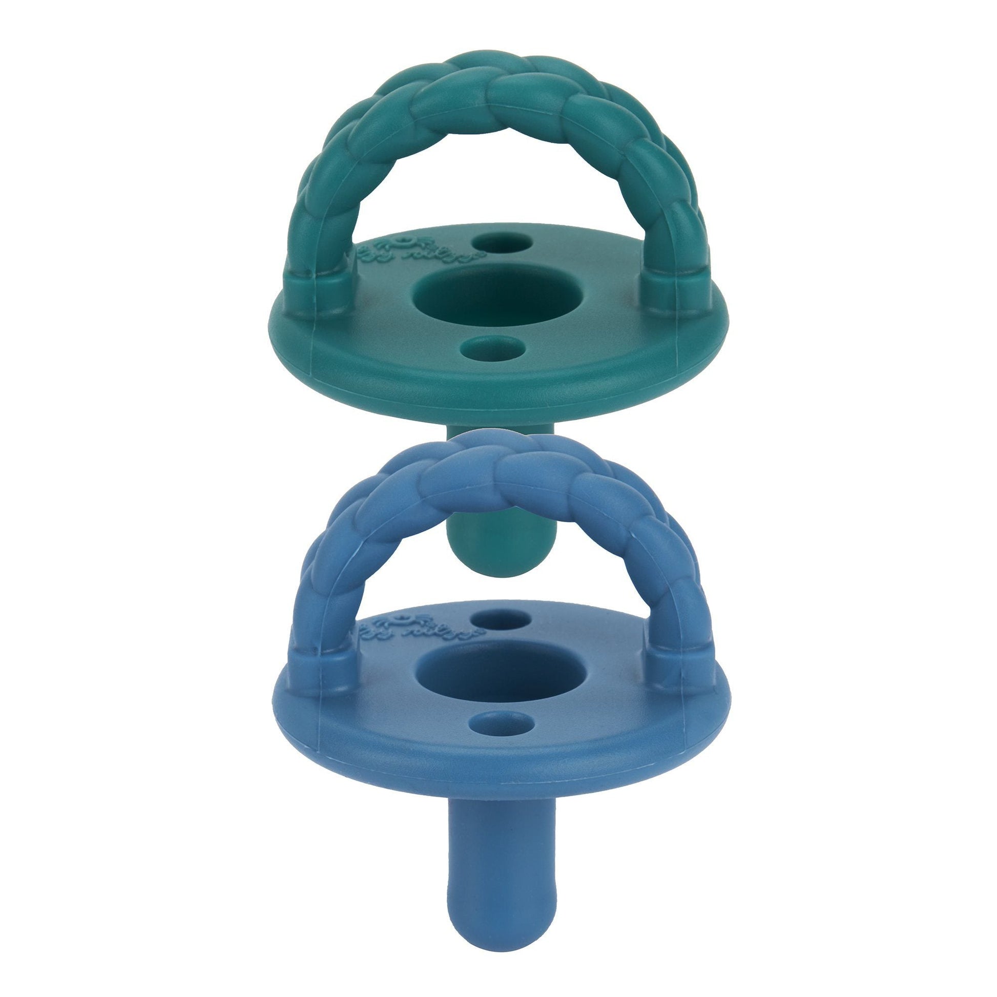 Sweetie Soother™ - Pacifier 2-Pack Pacifiers & Loveys Itzy Ritzy Deep Sea and Denim Braids