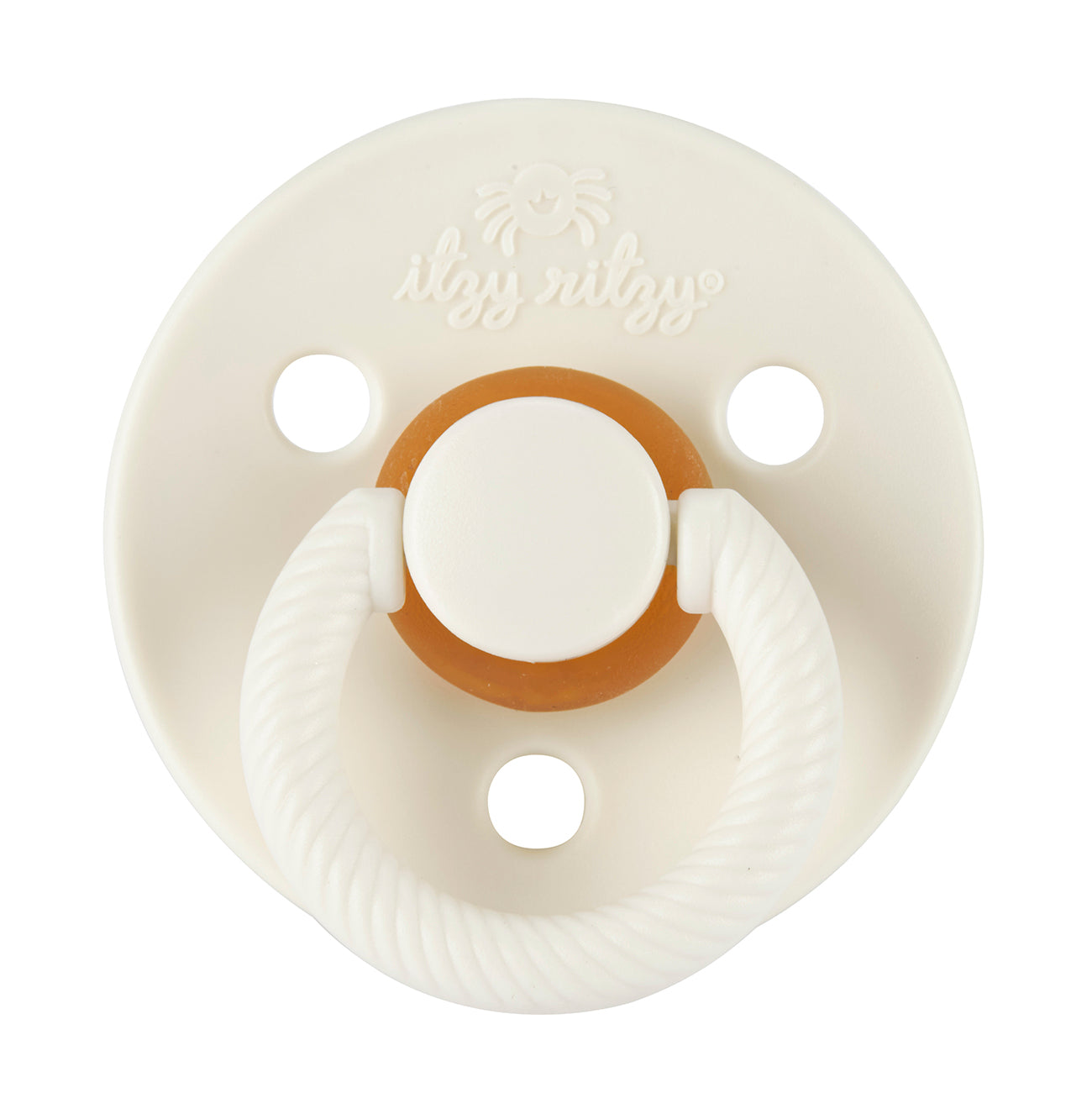 Itzy Soother™ Natural Rubber Pacifier - 6-18M Coconut & Toast