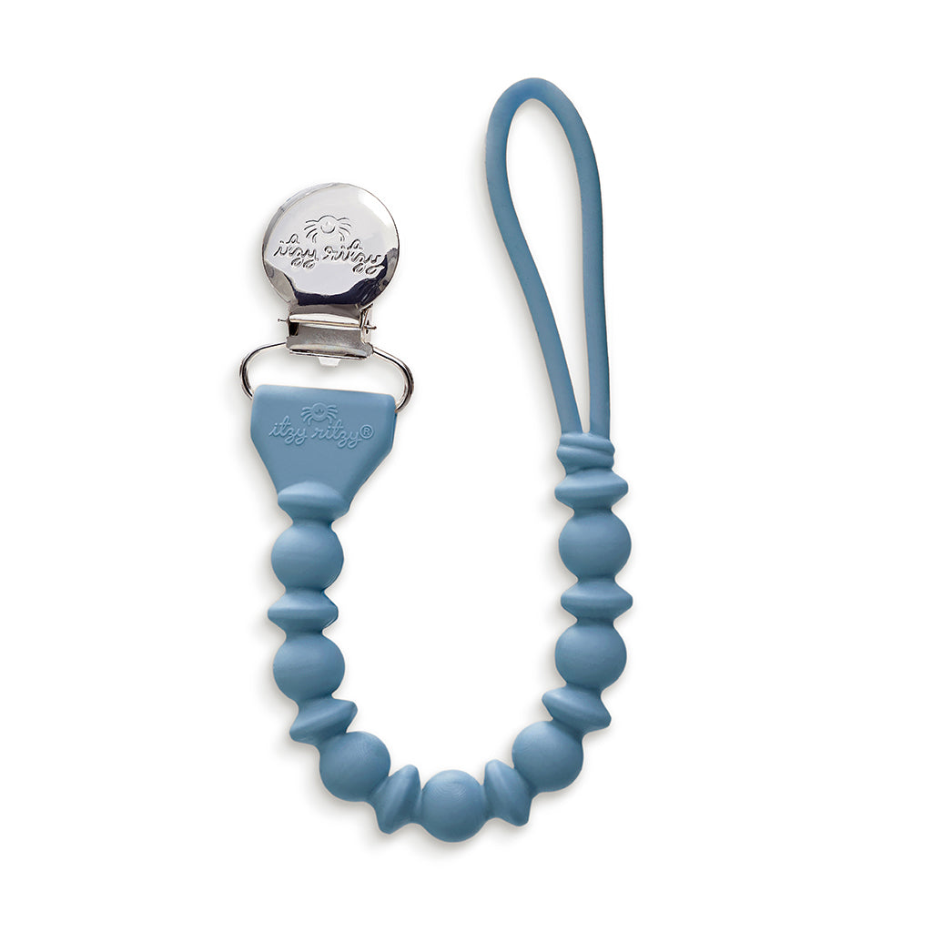 Sweetie Strap™ - Beaded Pacifier Clip Pacifiers & Loveys Itzy Ritzy Blue Beaded Clip