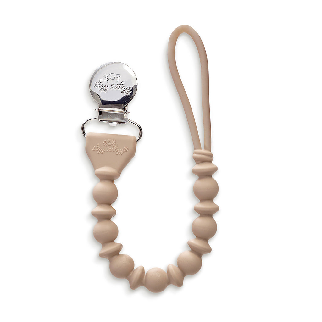 Sweetie Strap™ - Beaded Pacifier Clip Pacifiers & Loveys Itzy Ritzy Toast