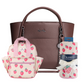 Espresso Mommy & Me Bundle - Strawberry Tote