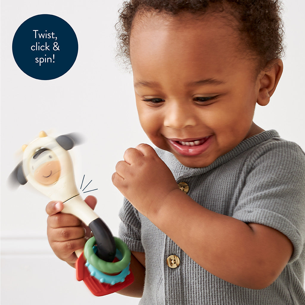 Itzy Spinner™ Rattle Carmen the Cow