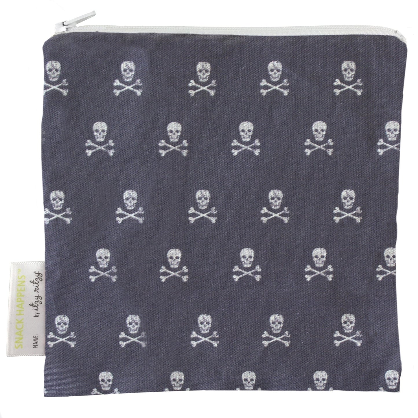 Snack Happens Reusable Snack and Everything Bag Snack Bag Itzy Ritzy® Rebel Skulls 