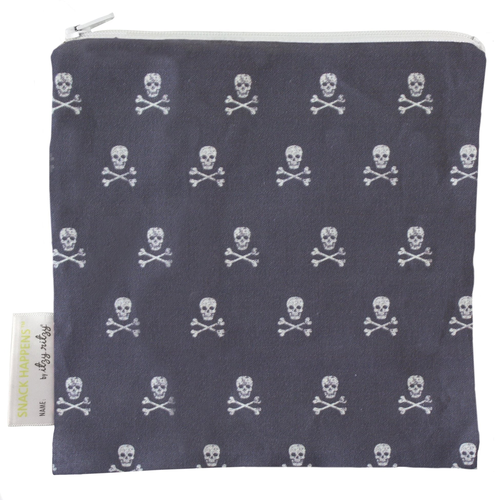 Snack Happens Reusable Snack and Everything Bag Snack Bag Itzy Ritzy® Rebel Skulls