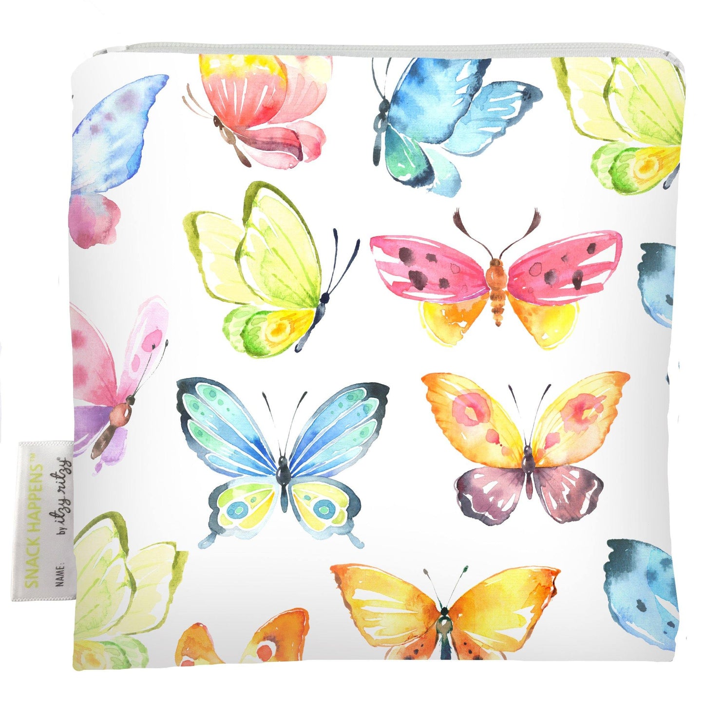 Snack Happens Reusable Snack and Everything Bag Snack Bag Itzy Ritzy® Beautiful Butterflies 