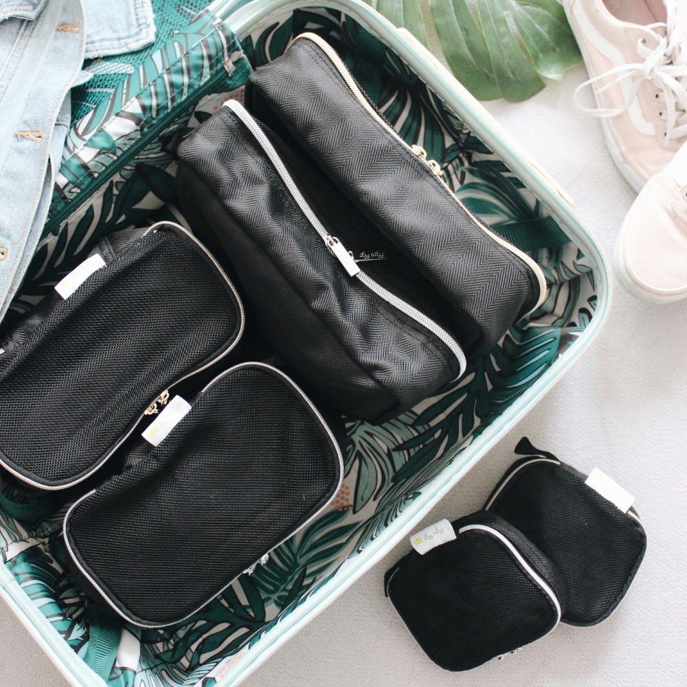 Pack Like A Boss Packing Cubes Packing Cubes Itzy Ritzy - Black & Gold