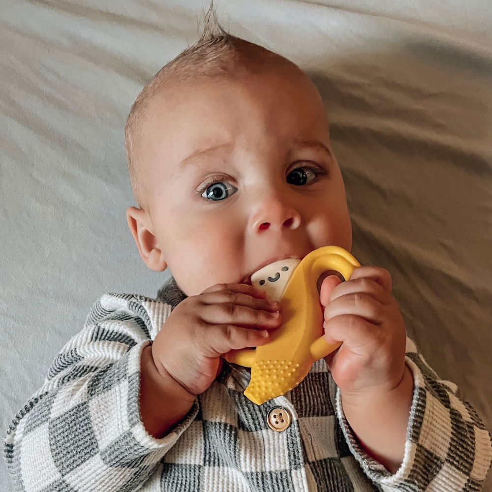 Chew Crew™ Silicone Handle Teether Bentley the Banana