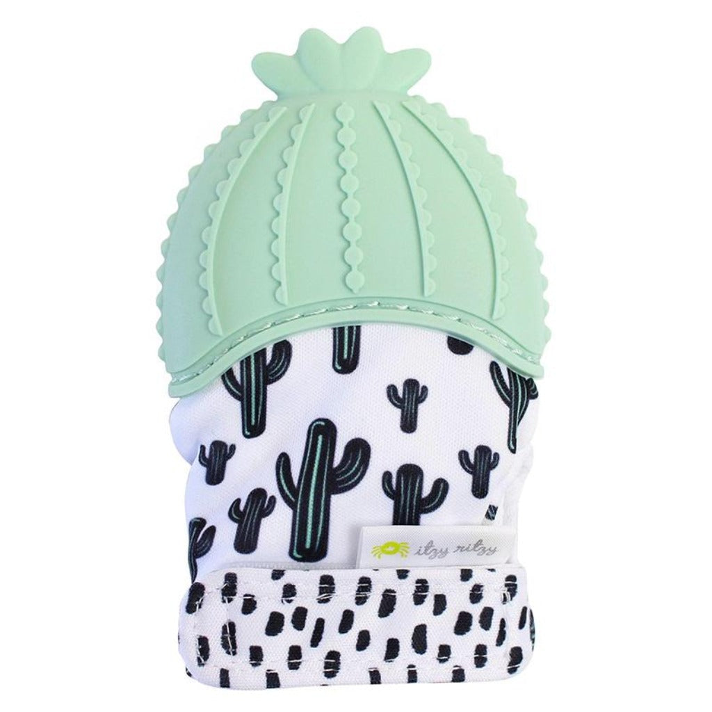 Teething Happens Teething Mitts Teething Mitt ItzyRitzy Cactus Mitt 