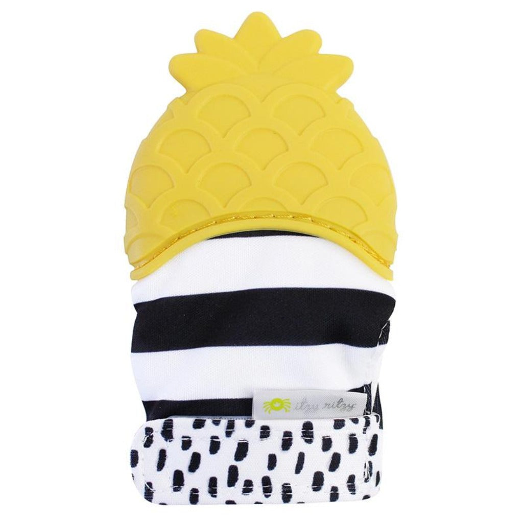 Teething Happens Teething Mitts Teething Mitt ItzyRitzy Pineapple Mitt