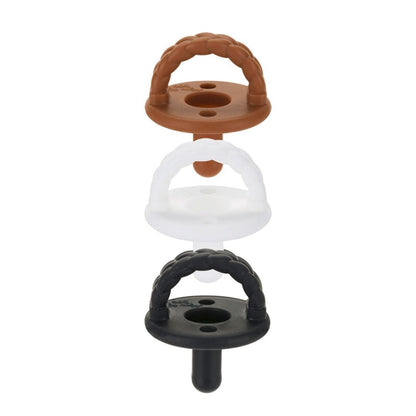 Sweetie Soother™ - Pacifier 3-Pack Pacifiers & Loveys Itzy Ritzy Coffee & Cream Braids