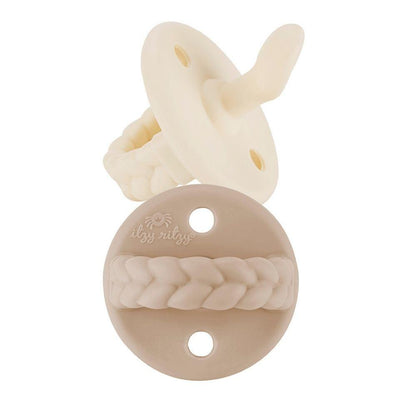 Cyber Sweetie Soother™ Orthodontic Silicone Pacifier 0-6M Pacifiers & Pacifier Accessories Itzy Ritzy® Toast & Buttercream