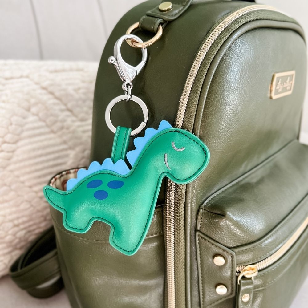 FINAL SALE Itzy Friends™ Character Diaper Bag Charms Diaper Bag Accessory Itzy Ritzy James the Dino