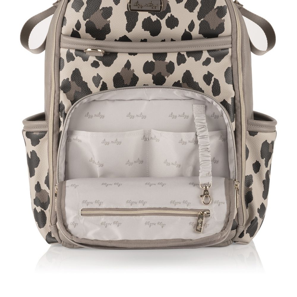 Boss Plus™ Large Diaper Bag Backpack Diaper Bags Itzy Ritzy® Leopard 