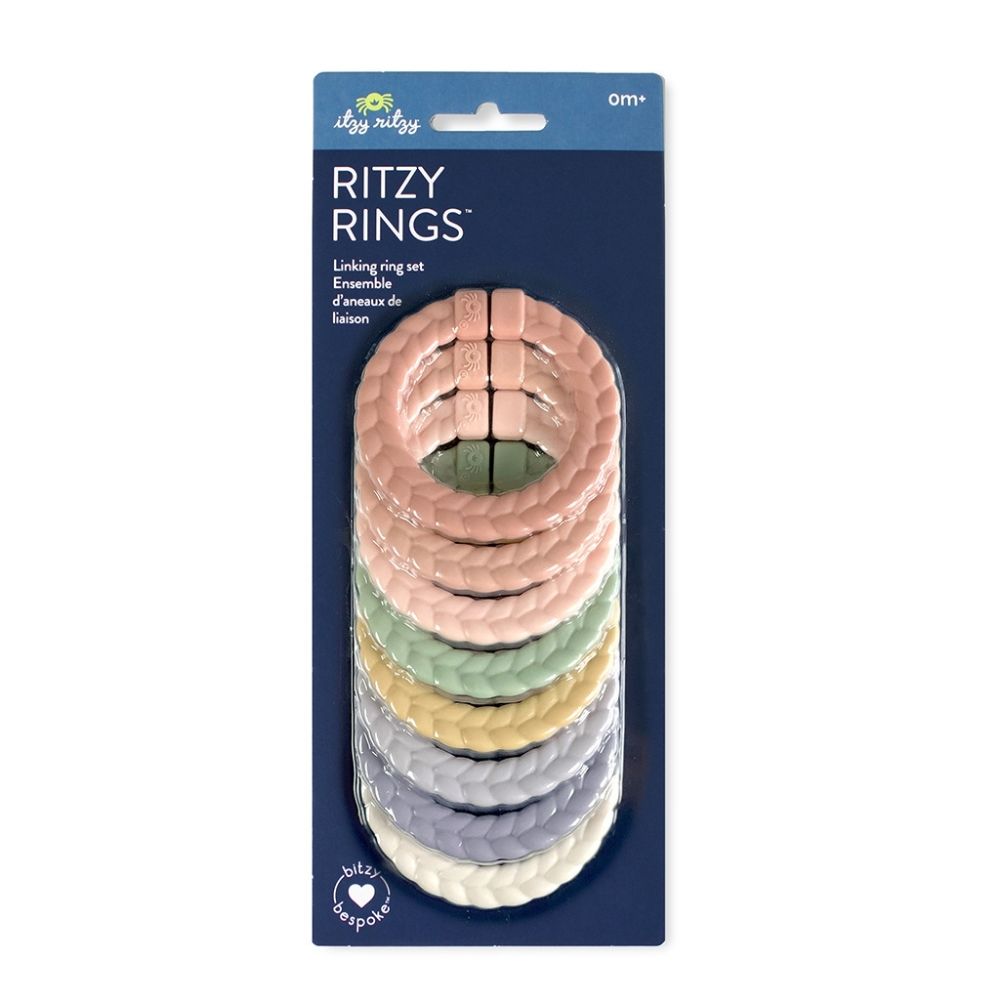 Cyber Bitzy Bespoke™ Ritzy Rings Linking Ring Set Toys, Gyms & Tummy Time Itzy Ritzy® 