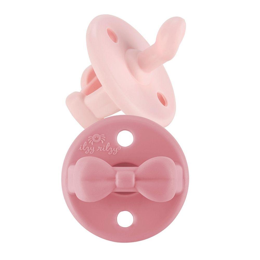 Cyber Sweetie Soother™ Orthodontic Silicone Pacifier 0-6M Pacifiers & Pacifier Accessories Itzy Ritzy® Ballet Slipper & Primrose 