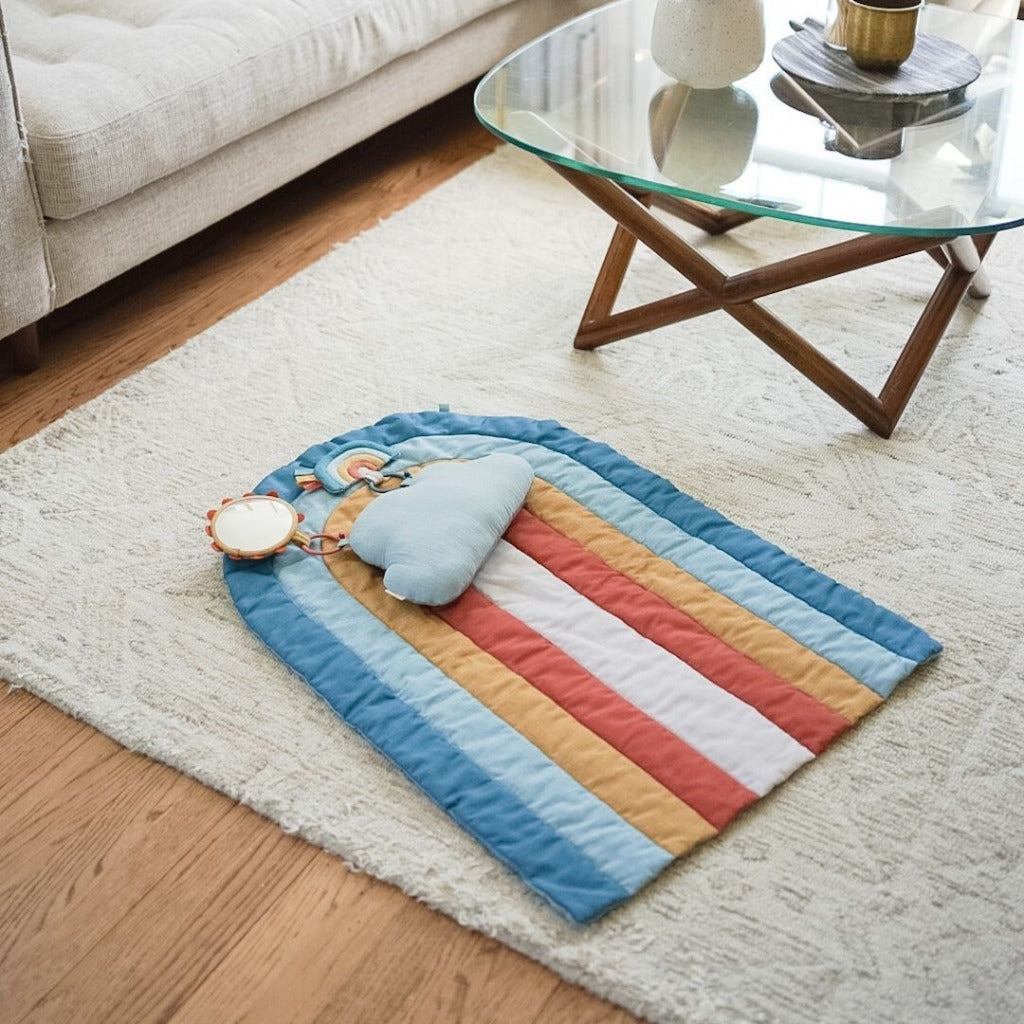 Tummy time hot sale floor mat