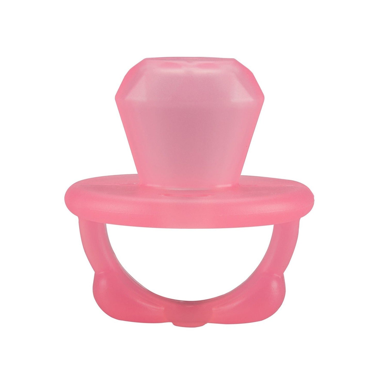 FINAL SALE: Teensy Teether™ - Soothing Silicone Teether Teethers Itzy Ritzy Pink Bow 