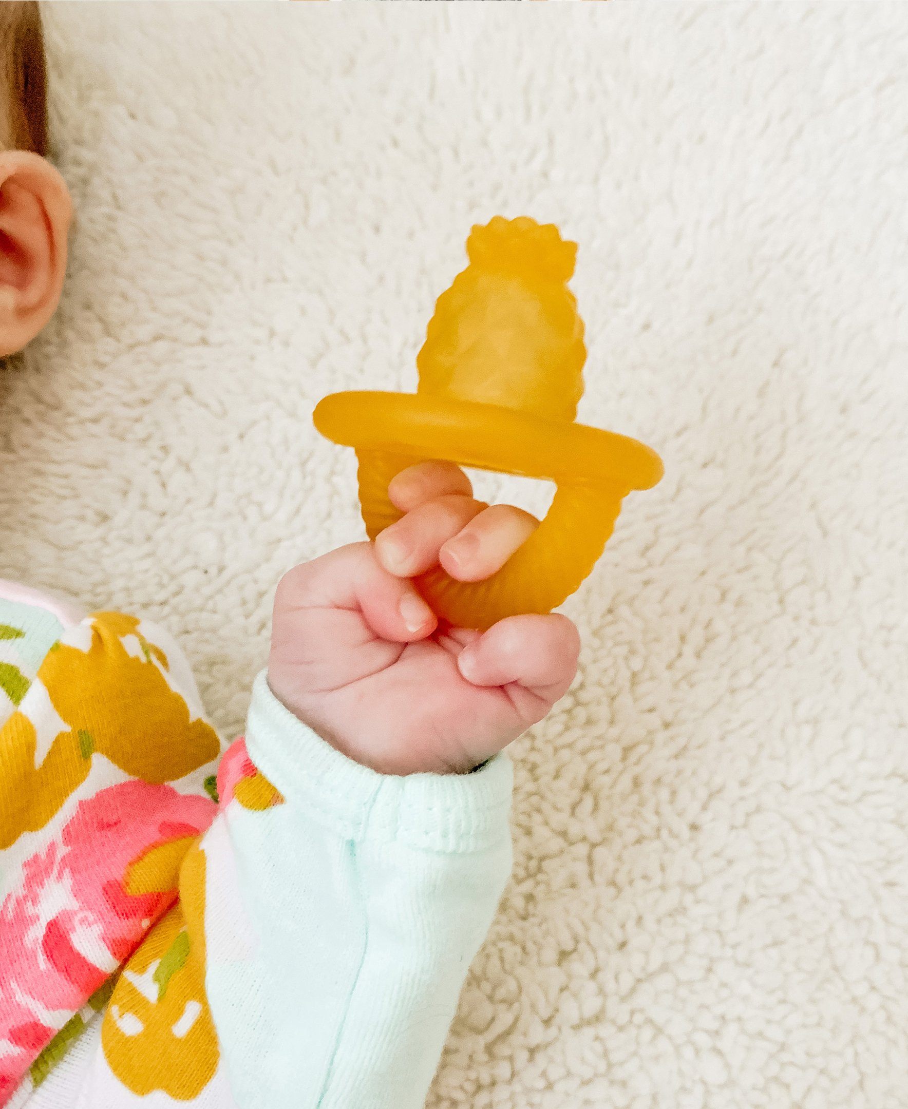 FINAL SALE: Teensy Teether™ - Soothing Silicone Teether Teethers Itzy Ritzy Pineapple