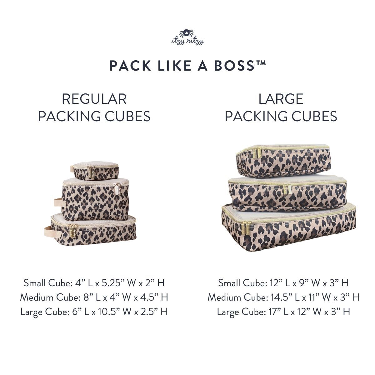 Cyber Pack Like A Boss™ - Large Packing Cubes 3pc Set Storage Itzy Ritzy 